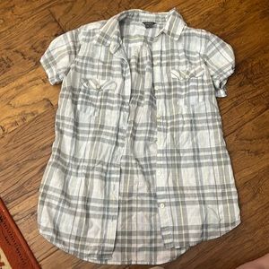Eddie Bauer plaid button up